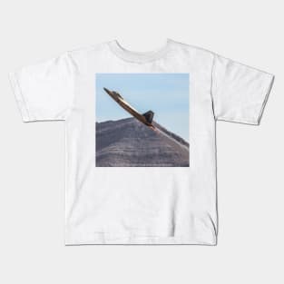 F-22 Raptor Afterburner Climb Kids T-Shirt